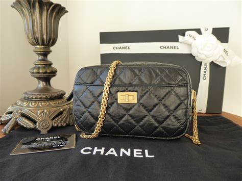 chanel reissue black gold 266|Chanel 2.55 reissue.